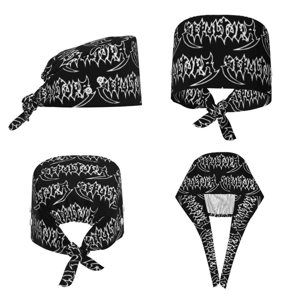 Men Accessories H&M - Touca Cirúrgica Ajustável Sepultura Slayer Death