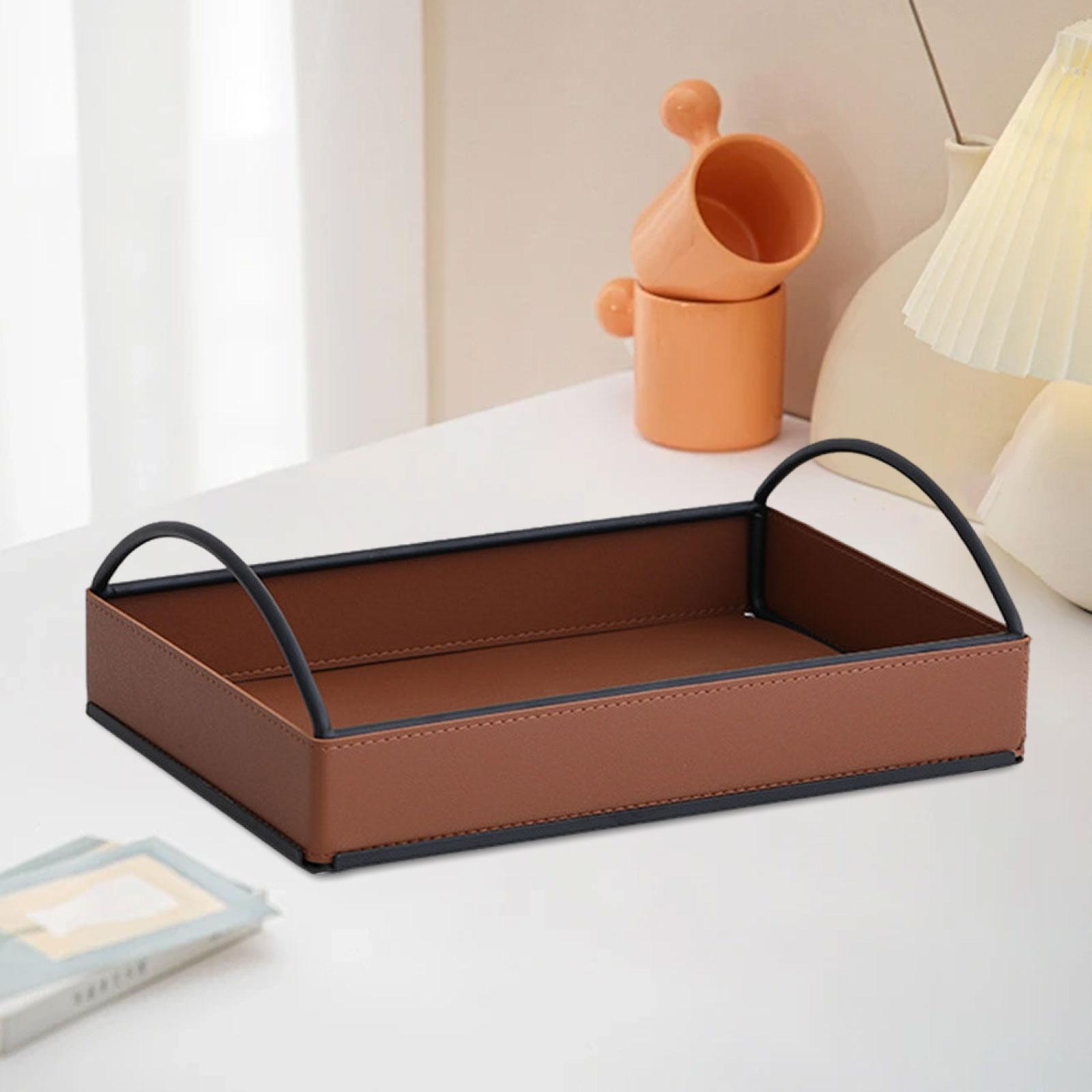 Men'S Accessories Tray - Organizador Moderno de Couro PU para
