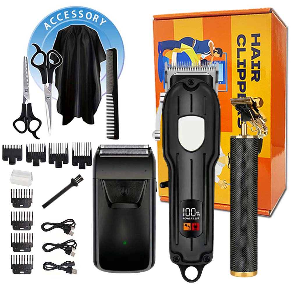 Men Accessories Guide - Conjunto Profissional de Máquina de Cortar