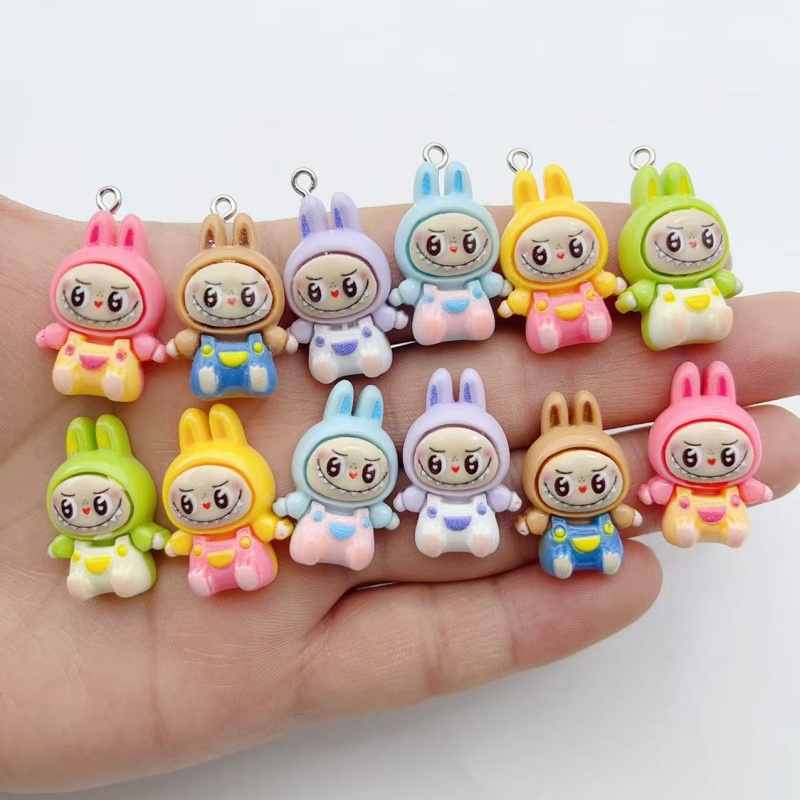 Men Keychain Accessories - 10 Peças de Pingentes de Resina