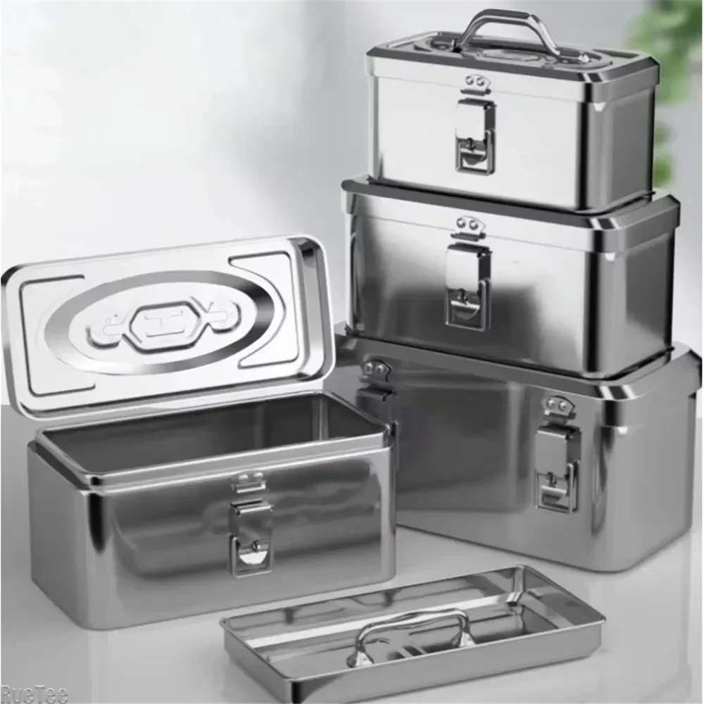 Men'S Accessories Tray - Caixa de ferramentas de aço inoxidável