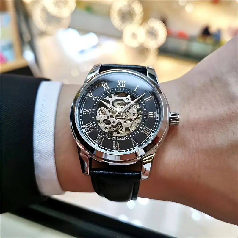 Men Accessories Elegant - Relógio Mecânico Automático Masculino Elegante com