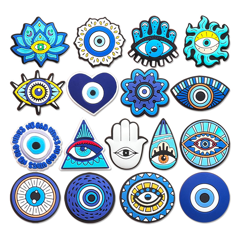 Men Accessories Evil Eye - Nova chegada mau olhos sapato encantos