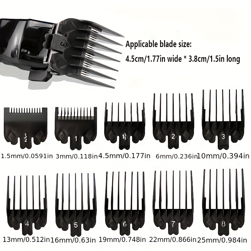 Men Accessories Guide - 10 pçs preto plástico máquina de