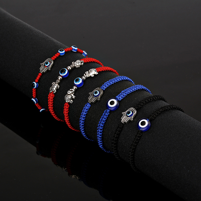 Men Accessories Evil Eye - Noter pulseira masculina ajustável fatima braclet
