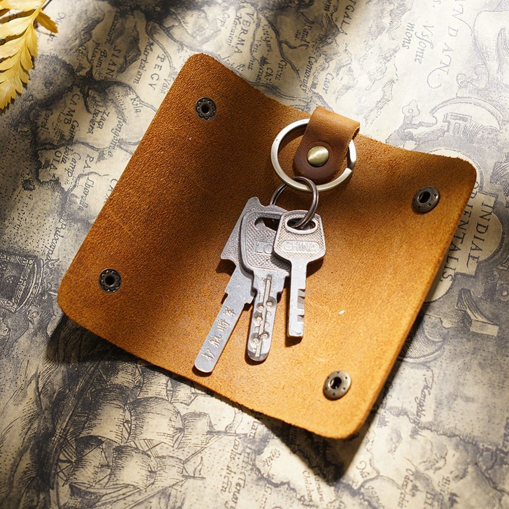 Couro genuíno mini saco chave  - Men'S Accessories High End avaliação e preço