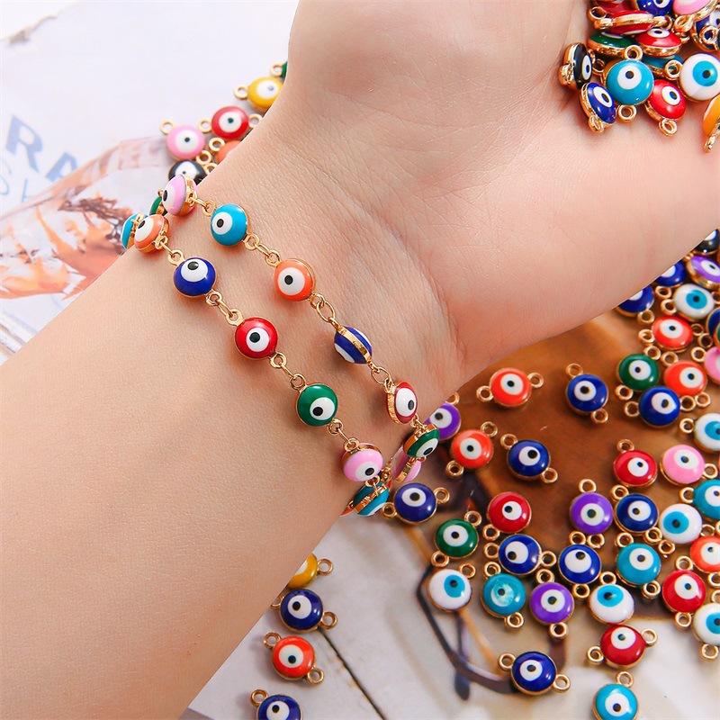 100 peças de pingentes de olho - Men Accessories Evil Eye avaliação e preço