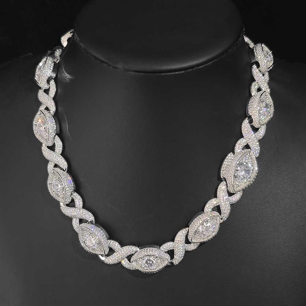 Pulseira e Colar Elo Cubano Ol - Men Accessories Evil Eye avaliação e preço