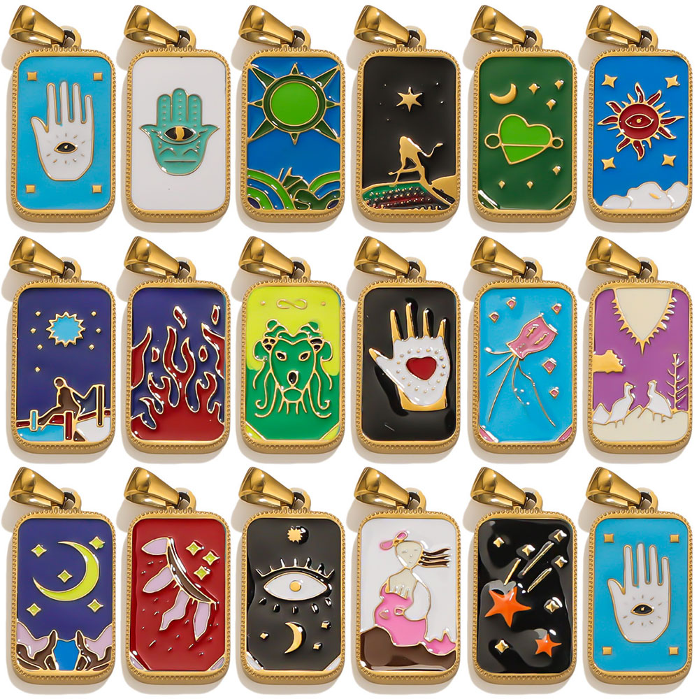 5 Peças de Pingentes de Aço In - Men Accessories Evil Eye avaliação e preço