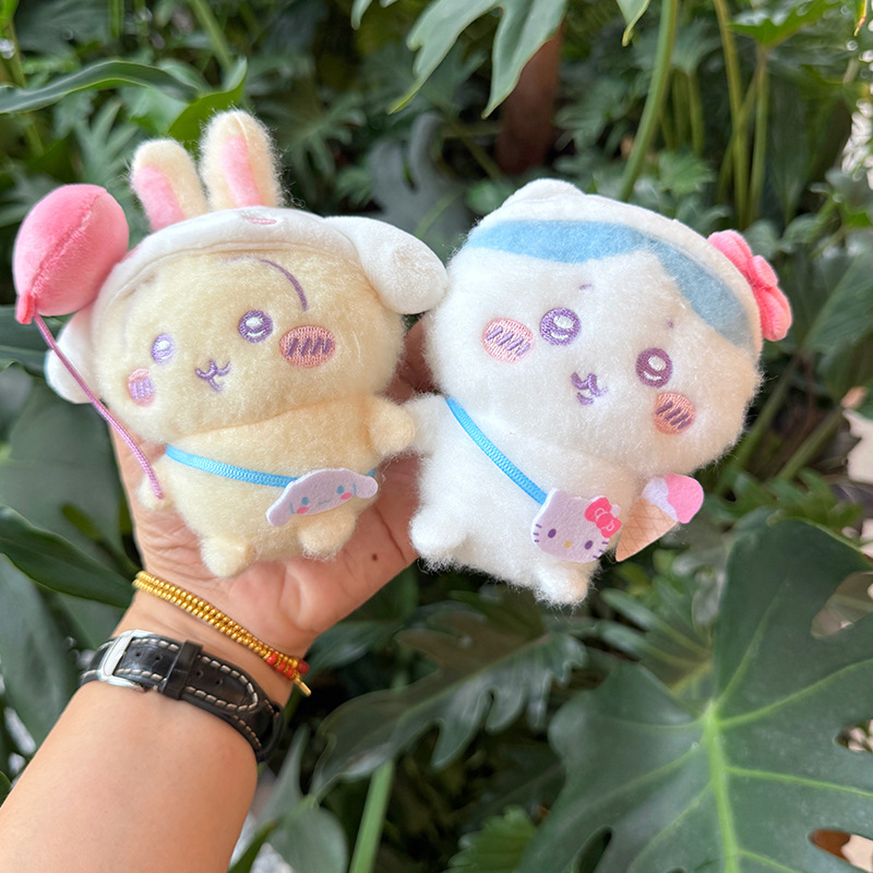 Chaveiro de Pelúcia Kawaii par - Men Keychain Accessories avaliação e preço