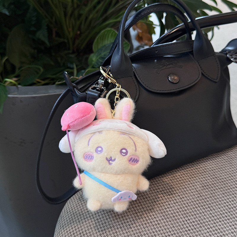 Chaveiro de Pelúcia Kawaii par - Men Keychain Accessories avaliação e preço
