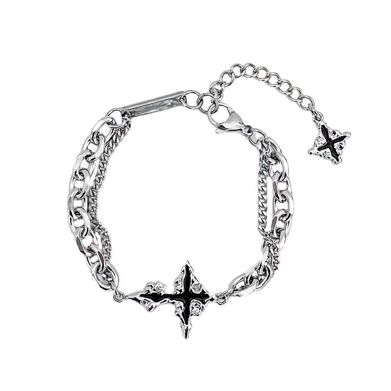 Punk preto cruz pingente corre - Men'S Accessories In The 90S avaliação e preço