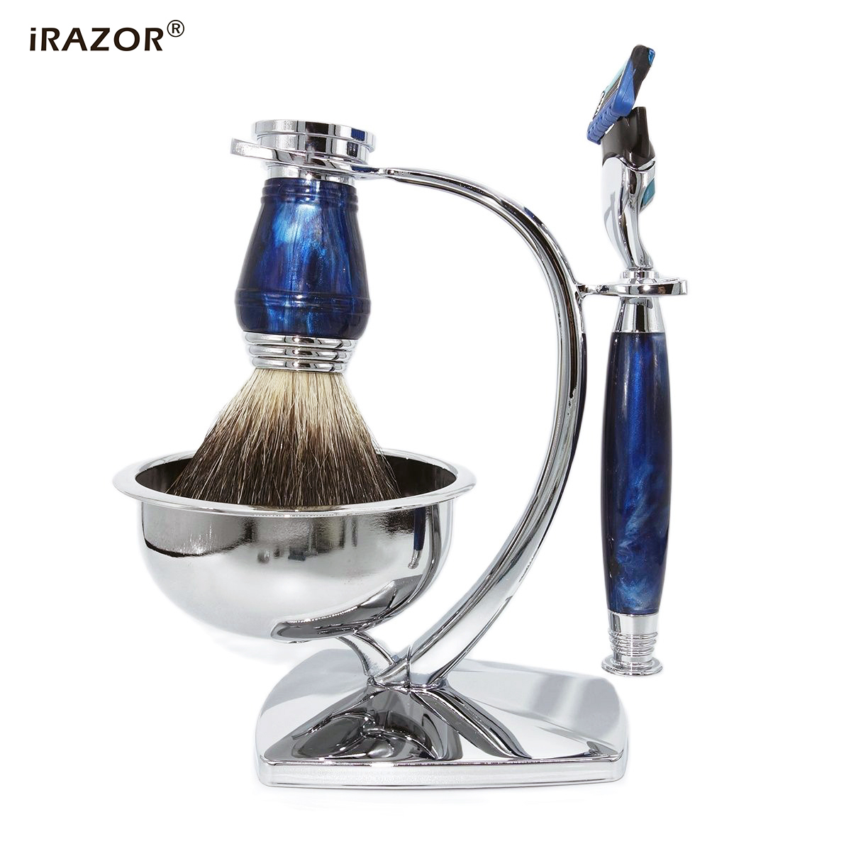 iRAZOR Royalblue Kit de Barbea - Men Accessories Combo Gift avaliação e preço