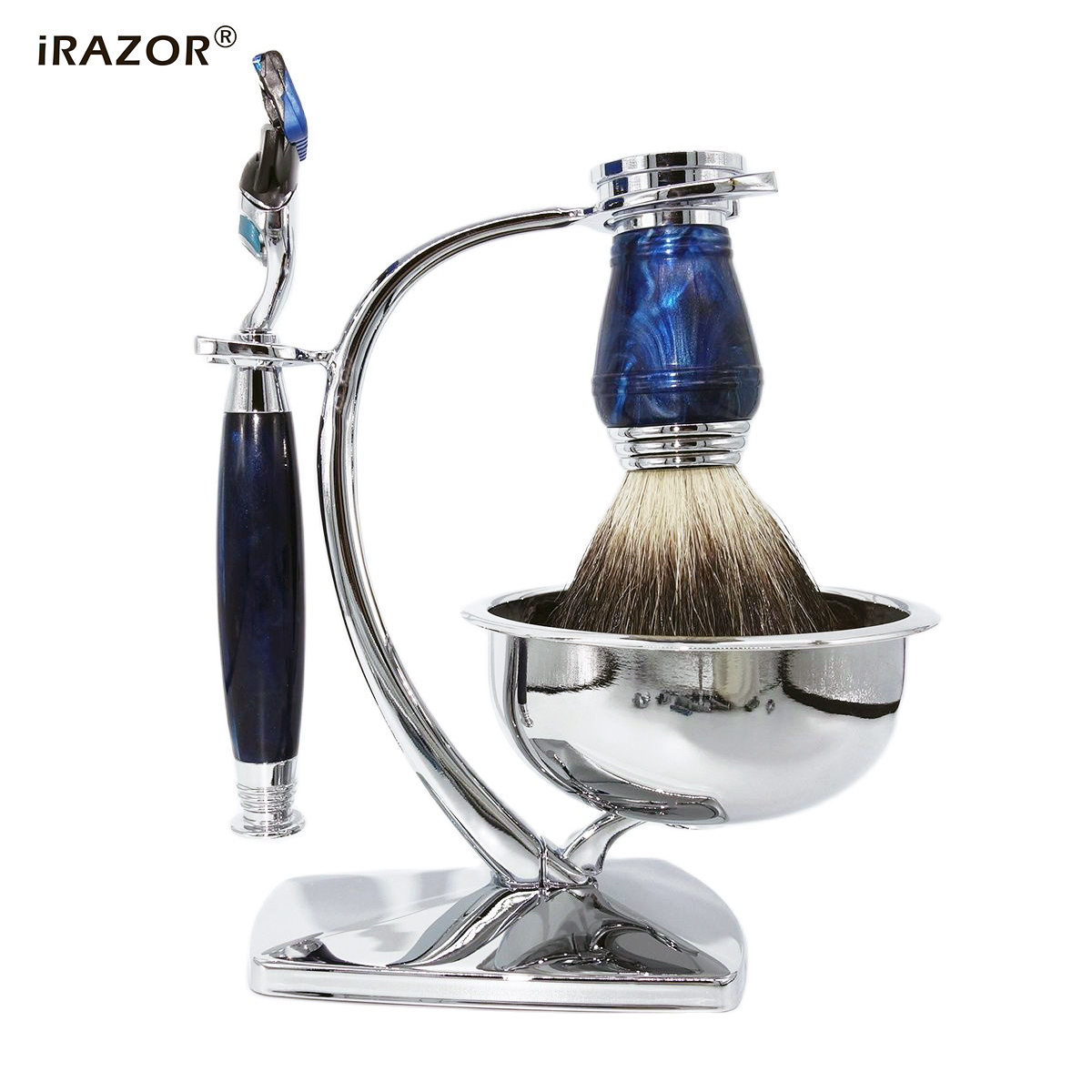 iRAZOR Royalblue Kit de Barbea - Men Accessories Combo Gift avaliação e preço