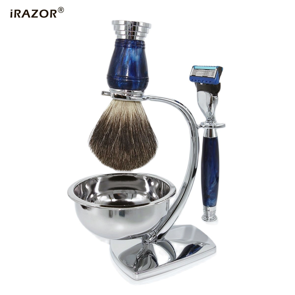 iRAZOR Royalblue Kit de Barbea - Men Accessories Combo Gift avaliação e preço