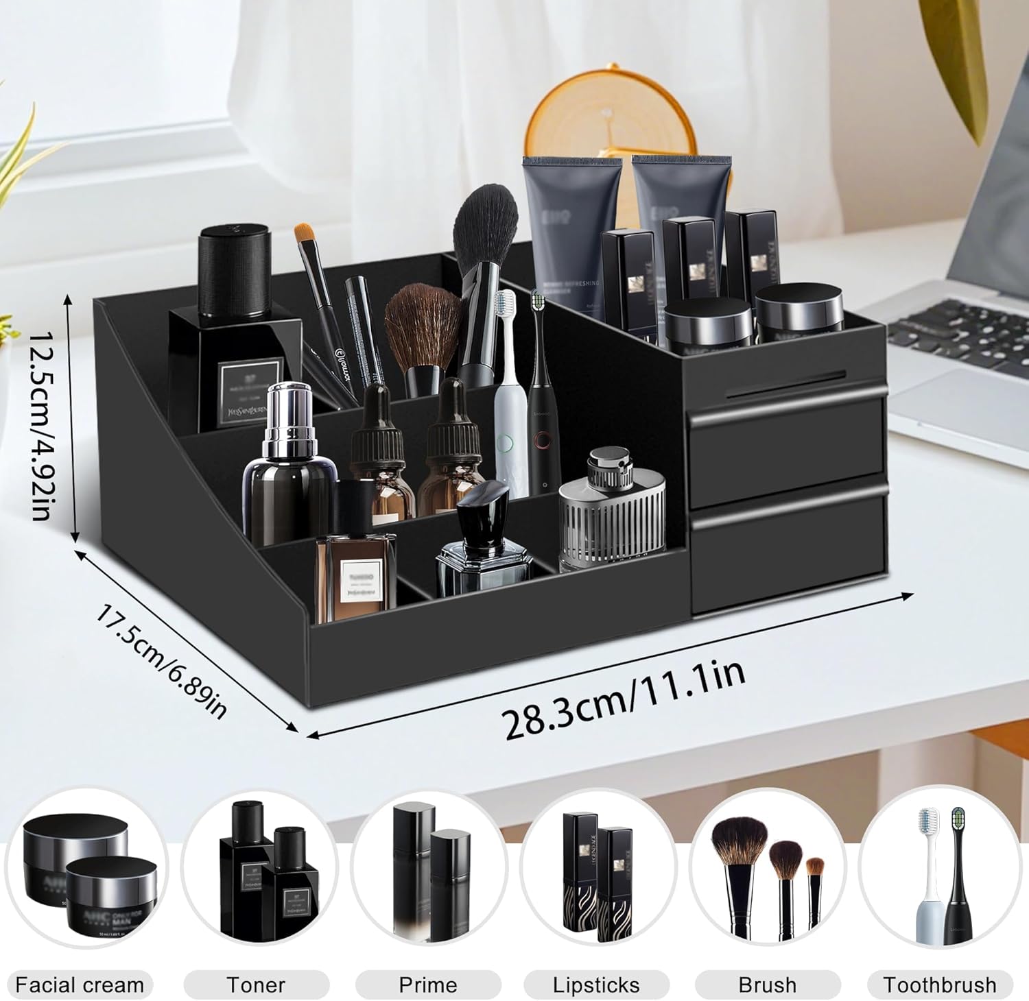 Organizador de Banheiro Vintag - Men'S Accessories Tray avaliação e preço