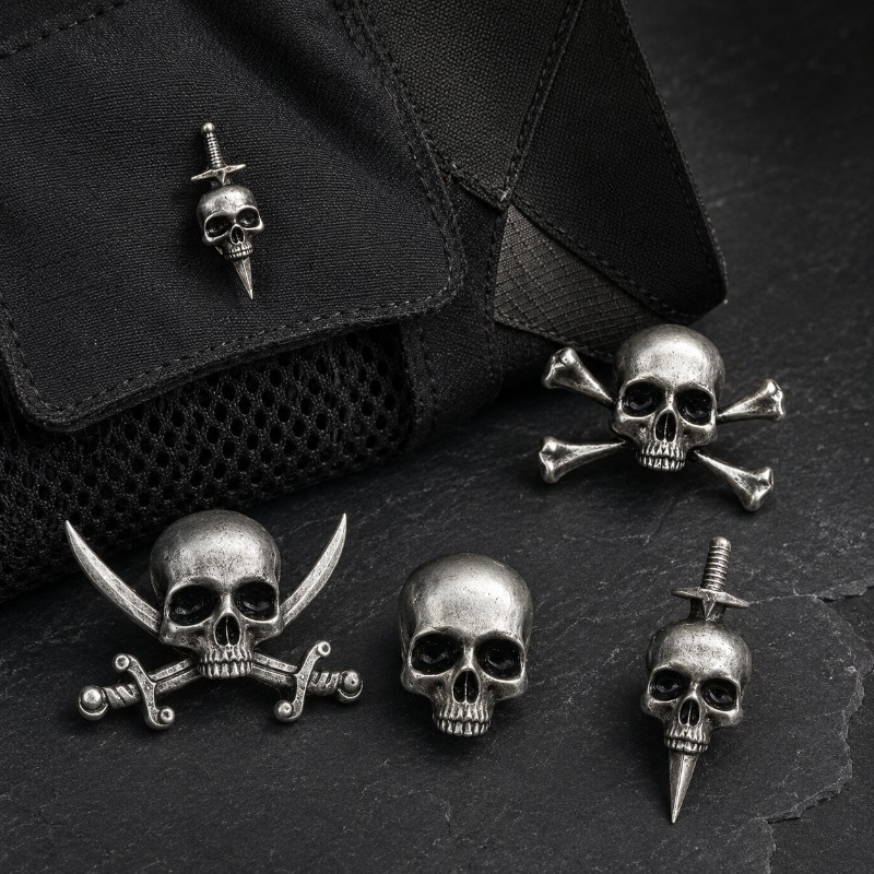 Broche de Caveira Retrô Hip-ho - Men'S Accessories High End avaliação e preço