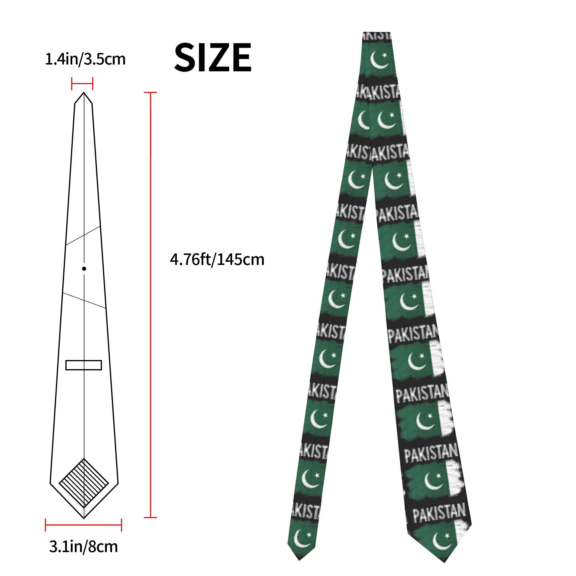 Gravata Clássica com Bandeira  - Men Accessories Pakistan avaliação e preço