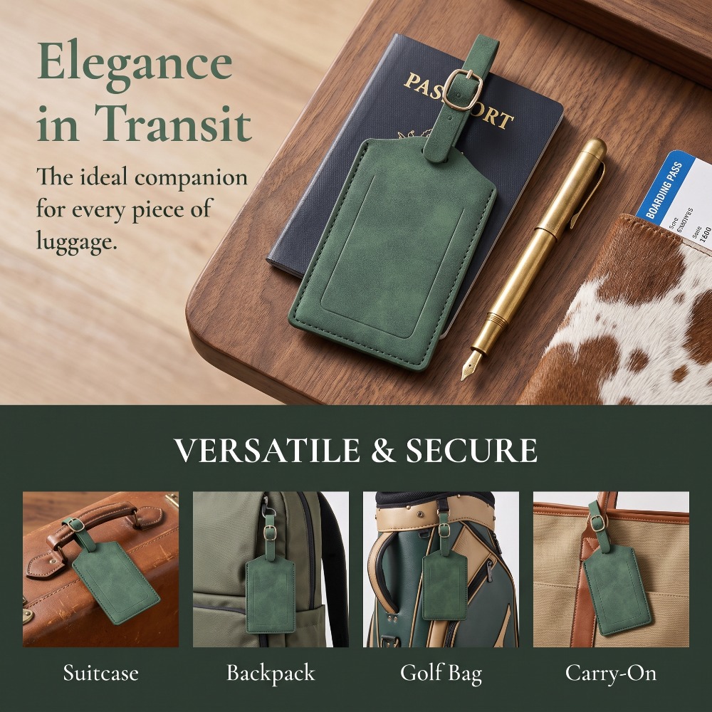 Etiquetas de Bagagem de Couro  - Men Accessories Gadgets avaliação e preço