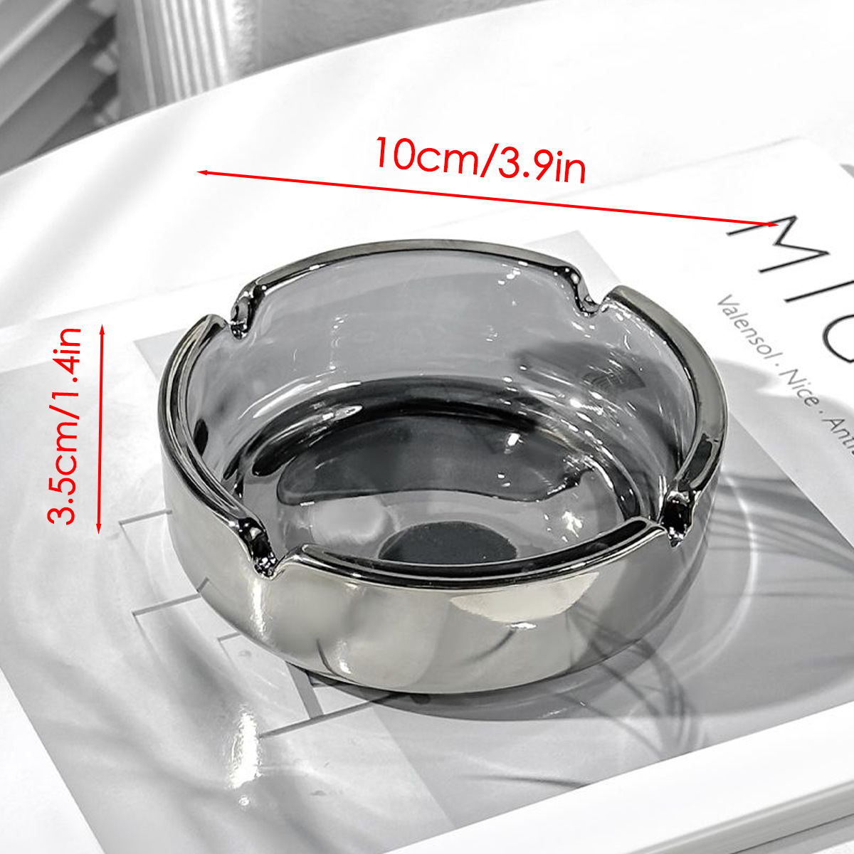 Cinzeiro de Vidro Transparente - Men'S Accessories Tray avaliação e preço