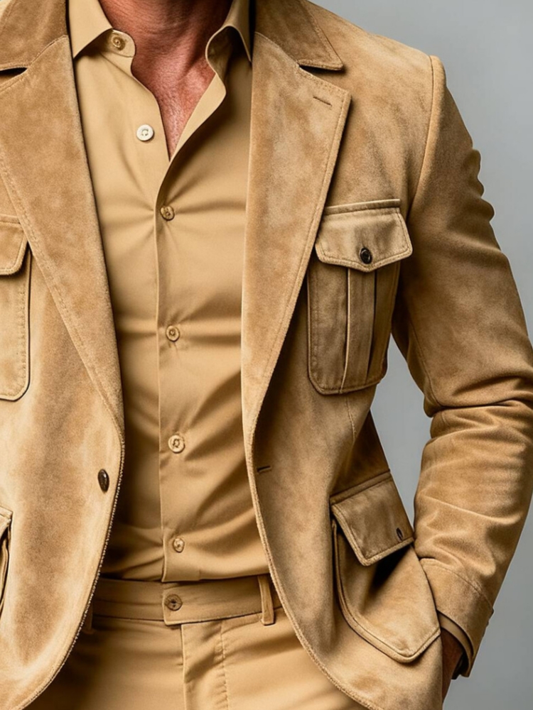 Blazer Masculino de Camurça El - Men Accessories Elegant avaliação e preço