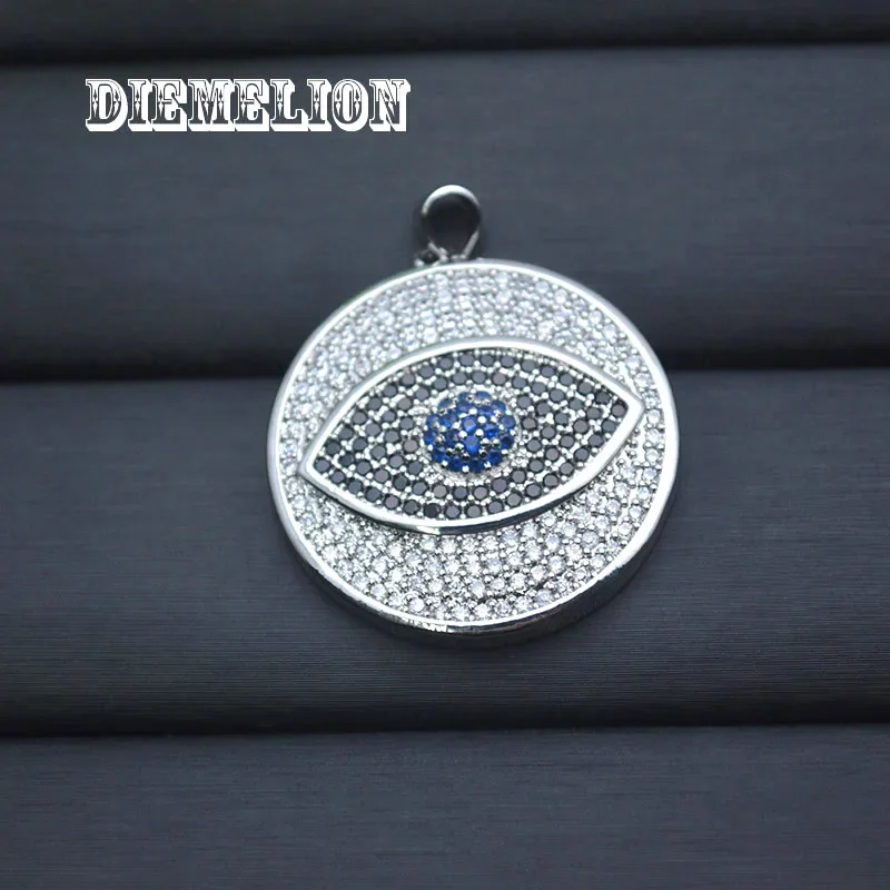 Pingente Grande Redondo de Zir - Men Accessories Evil Eye avaliação e preço