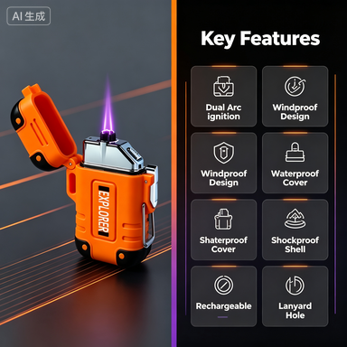 Isqueiro de Plasma Recarregáve - Men Accessories Gadgets avaliação e preço