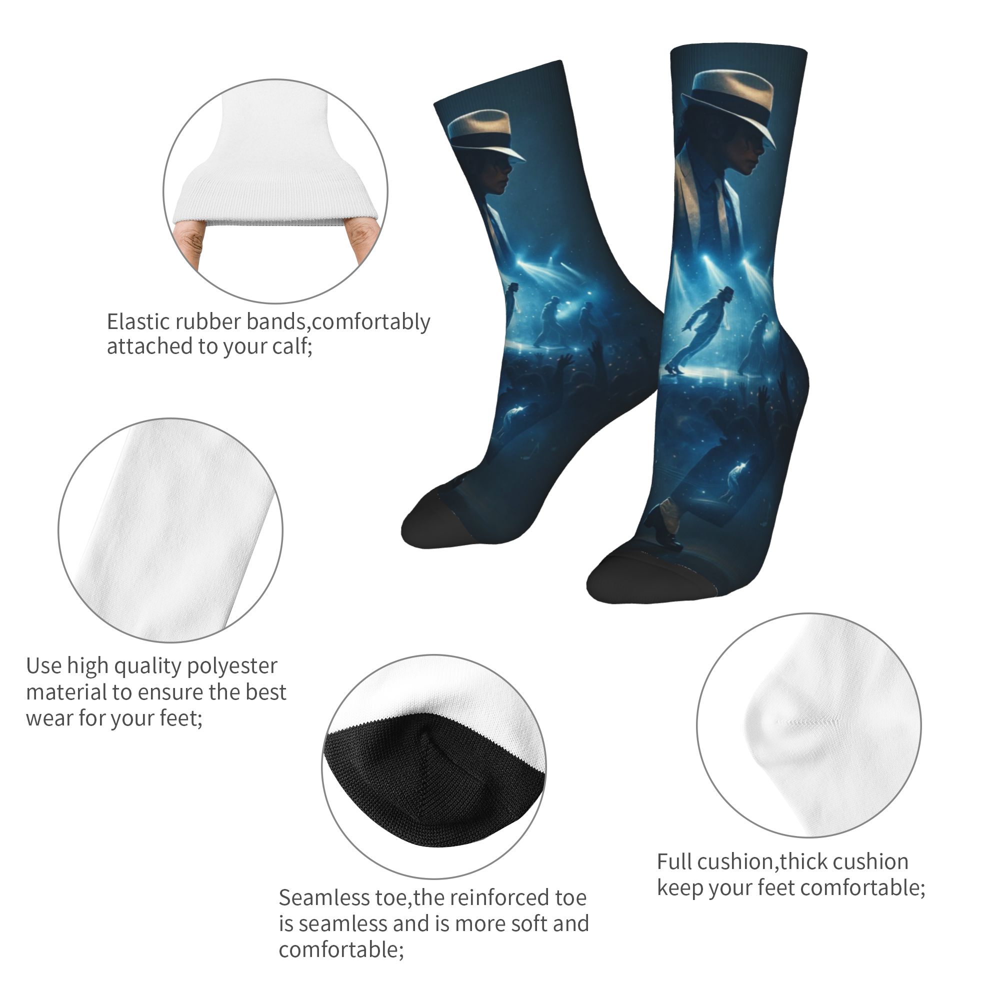 Meias Michaels Jacksons The Ki - Men'S Accessories Best avaliação e preço
