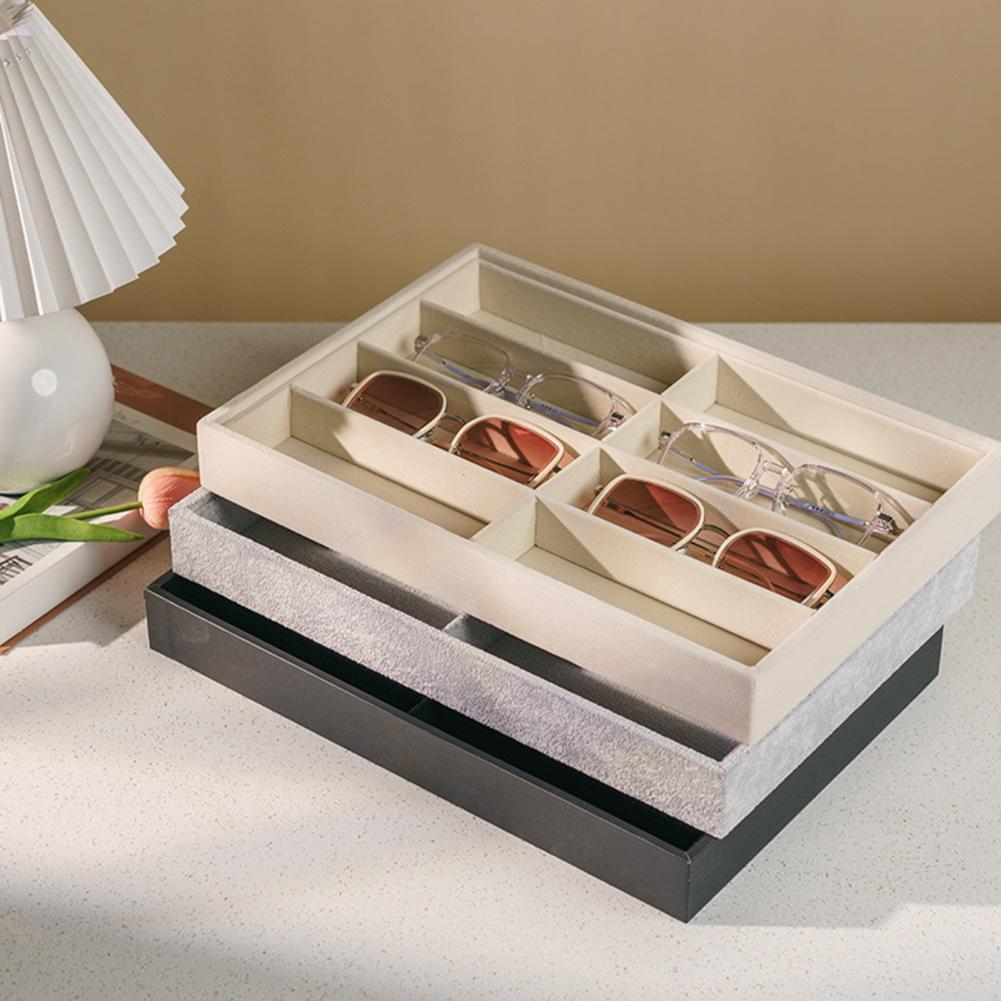 8 grade de veludo óculos titul - Men'S Accessories Tray avaliação e preço