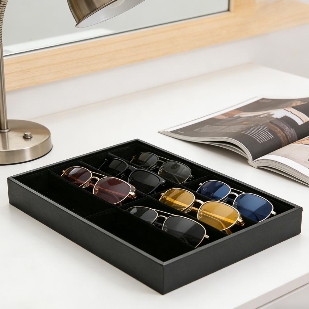 8 grade de veludo óculos titul - Men'S Accessories Tray avaliação e preço